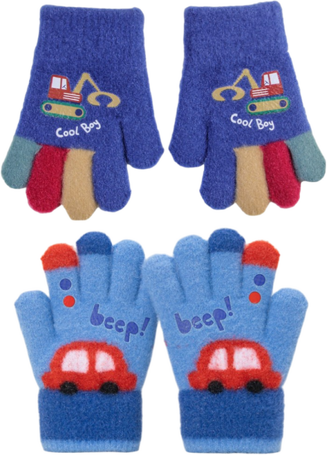 [타임세일] 하루박스 KC인증 1+1 아동 유아 아기 키즈 자동차 겨울 장갑