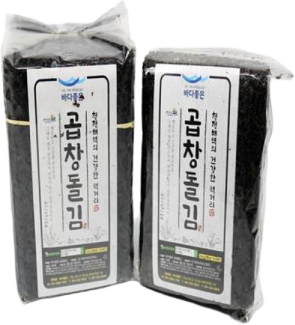 [바다좋은] 완도 생산작 직배송 곱창돌김 50매, 명품특곱창김50매, 1개