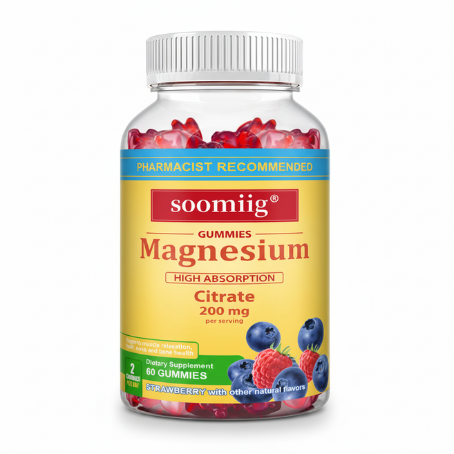마그네슘 고흡수 젤리 구연산염 1인분 200mg 성인 미네랄 젤리, 2개, 60회분