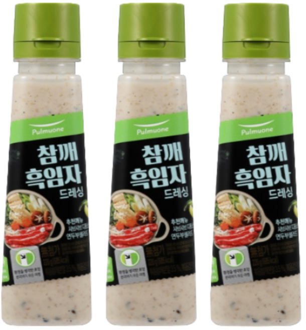 (냉장)[풀무원]참깨흑임자드레싱220g, 3개, 220g