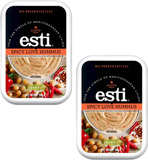 ESTI 스파이시 러브 후무스, 150g, 2개