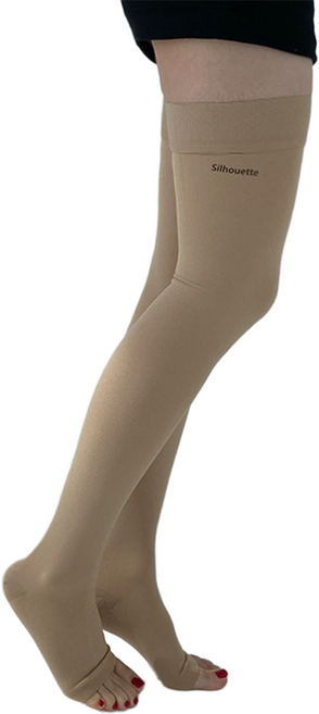 실루엣 빅사이즈 의료용 압박스타킹 허벅지형 발트임 압박밴드, 1세트