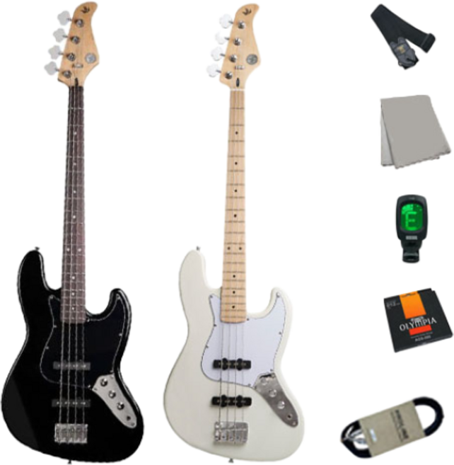 고퍼우드 베이스기타, 화이트, 401B G, 1개