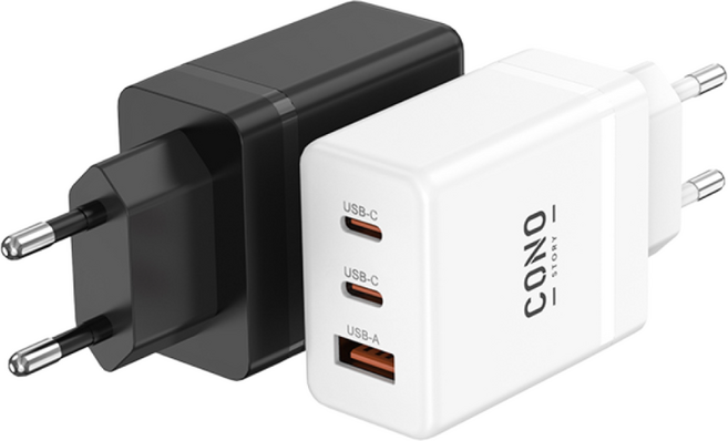 코노(CONO) GaN PD 고속 휴대폰 충전기 36W, 2개, 화이트(36W)