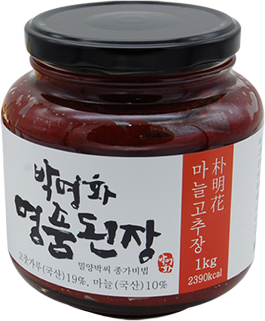 박명화 마늘고추장 1kg (국산마늘 재래 시골 집고추장), 1개