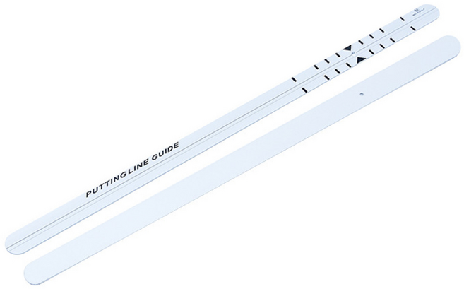 멜링크스 퍼팅라인가이드 골프 퍼팅연습기 퍼터자 퍼팅 자세교정, 1개, 실버