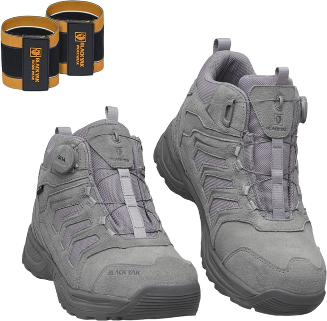 고릴라몰) 블랙야크 안전화 다이얼 경량 작업화 현장화 YAK-03D YAK-02D + 블랙야크 각반