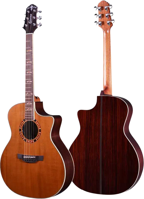 국산 크래프터 탑솔리드 통기타 GODINUS GCE VVS 탄화목 어쿠스틱기타 GA바디/EQ픽업장착/넥셋업 후 발송, 1개, GODINUS VVS