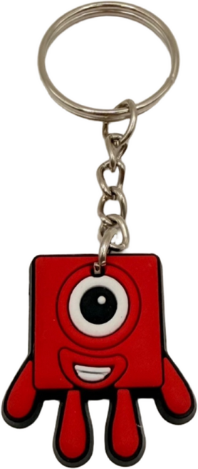 [넘버] 숫자 블록 PVC 키링 키체인 파티 선물