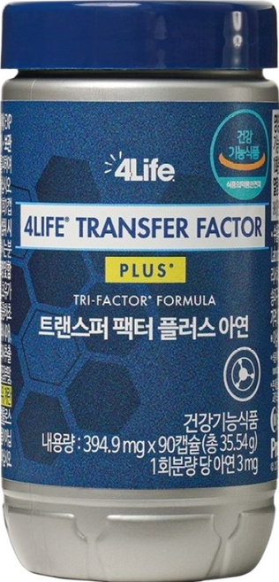 포라이프 트랜스퍼 팩터 플러스 아연 90캡슐, 90정, 1개