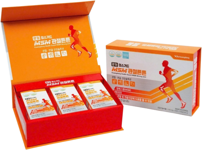 광동 헬스가드 관절튼튼 MSM 관절 및 연골건강 4개월분, 1개, 240정