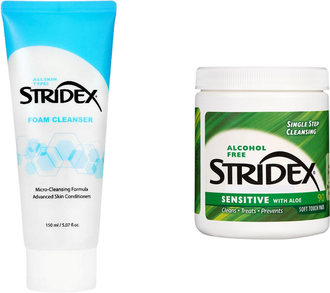 스트라이덱스 바하 폼클렌저 150ml + 센시티브 패드 55매 세트, 1세트