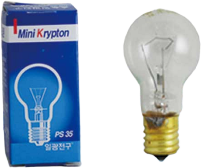 일광 미니크립톤 25W 40W 60W, E17 40W 불투명, 1개