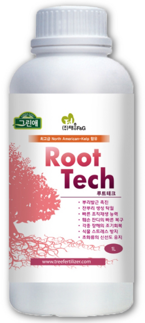 트리맘 루트테크 1L- 뿌리발근제 수목 잔디 영양제, 1개, 1L
