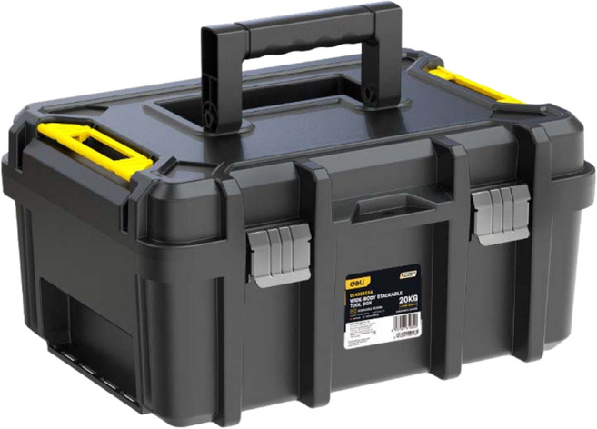 델리툴즈 스태커블 툴박스 중형 공구함 다용도 공구통 공구박스, 1개