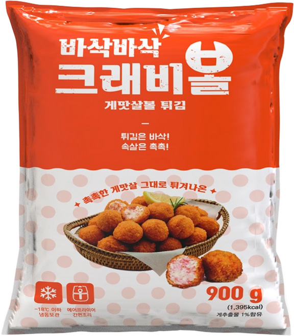 펀쿡 튀김용 바삭바삭 크래비볼, 1개, 900g