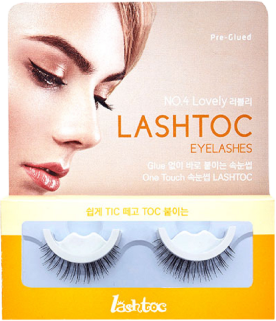 래쉬톡 쇼핑엔티 홈쇼핑 원터치 속눈썹, 러블리, 1개