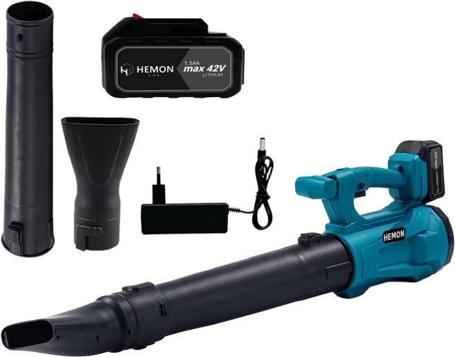 헤몬 송풍기 무선 대형 대포 낙엽청소기 충전 제설 송풍기 풀세트, 1개