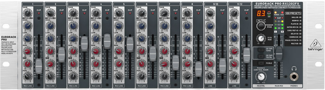 [정품] 베링거 라인 믹서 RX1202FX V2 12채널 아날로그 믹서 랙타입 공식인증점