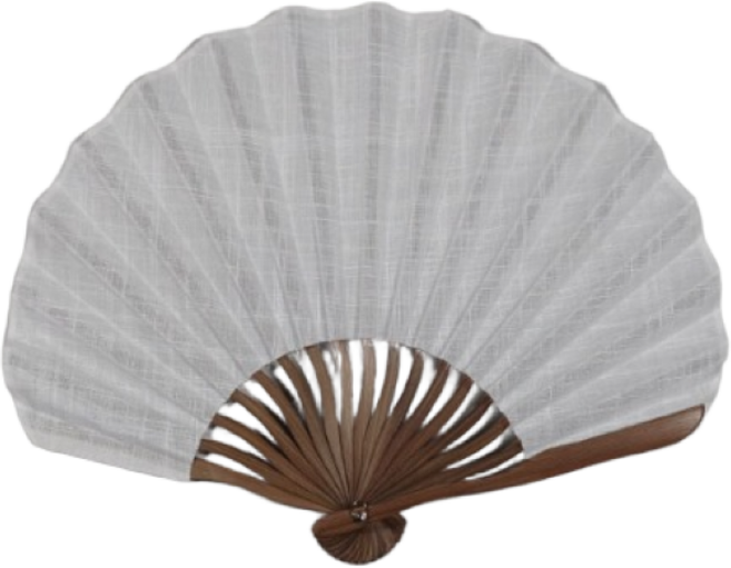 색천부채 흰색|천부채|모시부채|캘리부채, 12-흰색(999), 1개