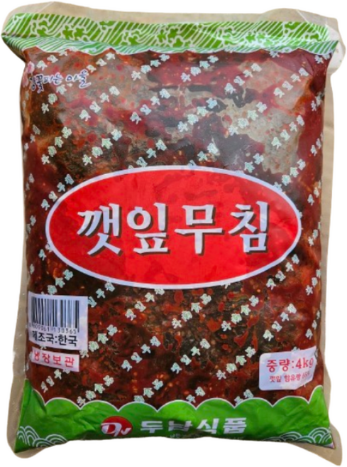 두남 깻잎무침, 4kg, 2개