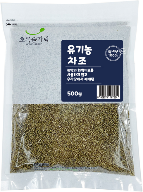 초록숟가락 유기농 차좁쌀, 500g, 1개