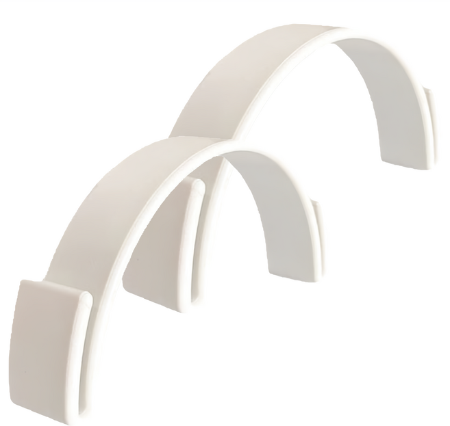 쏠라프 모자 브림 벤더 챙 고정 보관 각잡기 틀, 화이트, 2개