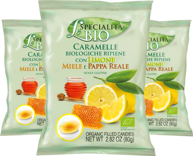 세라 유기농 레몬&허니 캔디 건강한 과일맛 과일시럽 캔디, 없음, 3개, 80g