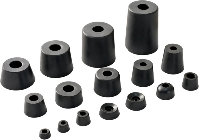 명가철물 고무발 고무받침 높이 조절발 다리 방진고무, 검정, 10개