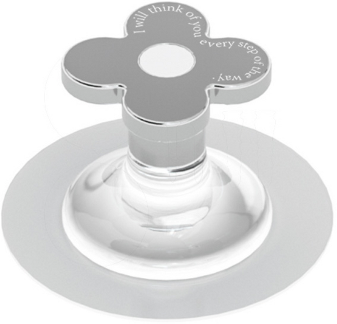 플라워 붙이는 무타공 손잡이 가구 싱크대 서랍 유리, 3개