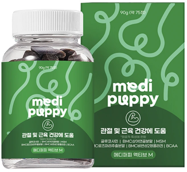 메디퍼피 리포좀 관절 근육 강화 영양제 강아지 글루코사민 노령견 노견 슬개골 다리떨림, 1개, 90g - 쿠팡