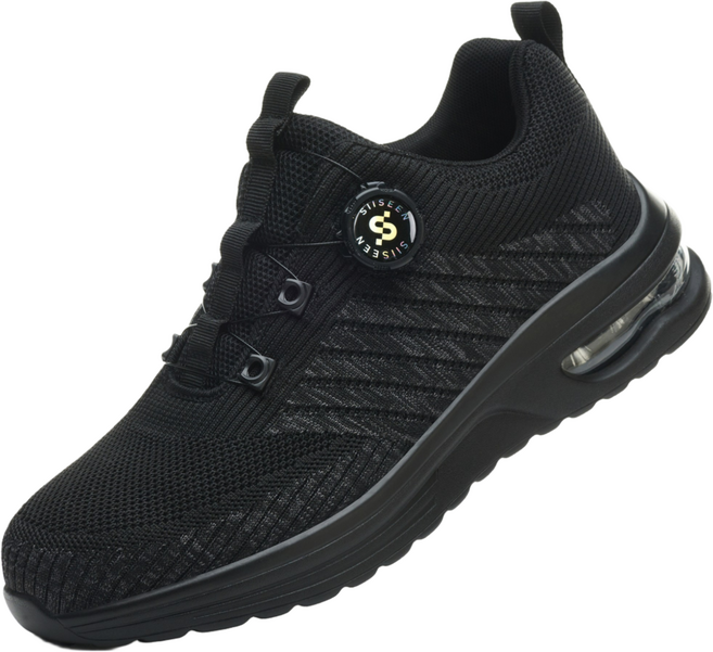 SIISEEN 남성 사계절 안전화로 가볍고 통풍이 잘되며 편안한 작업화S-469