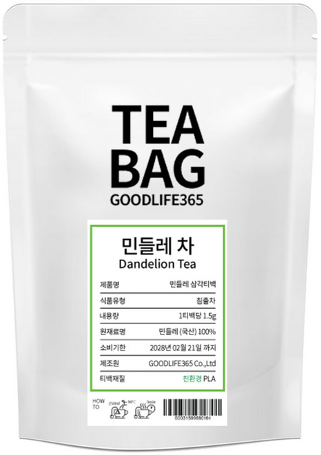 굿라이프365 민들레 삼각티백 100개입 개당 1.5g, 1개