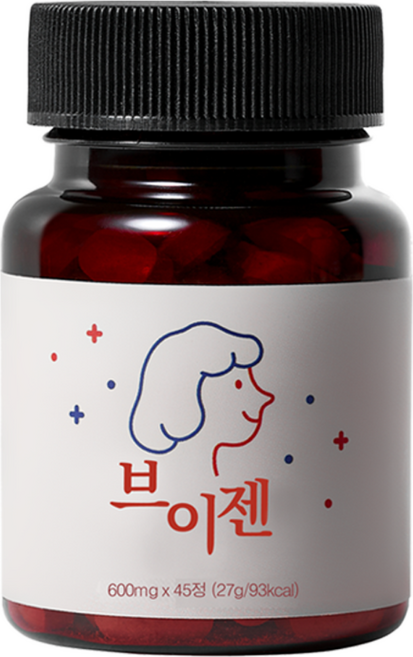 브이젠 Vgen V라인 가벼움 소화 분해 브로멜라인 파파인 칼륨, 45정, 1개