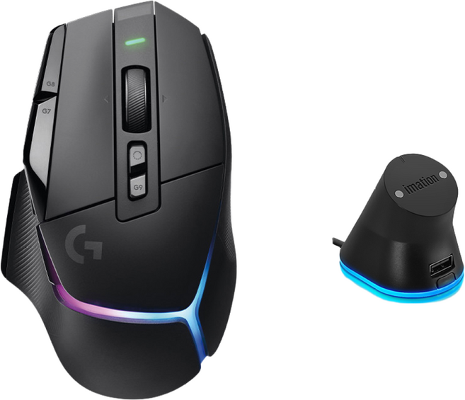 로지텍코리아 G502 X PLUS 무선 게이밍 마우스, G502 X PLUS 블랙 + 충전독2 블랙