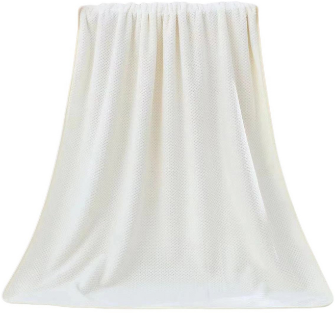 원이네 면사 바스타월 240g 면사 70 x 140 cm, 아이보리, 1개