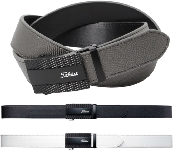 남성 골프벨트 (AABT02) 핀과 구멍이 없는 조임스타일, 블랙