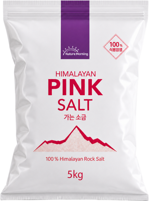 네이처모닝 히말라야 핑크 솔트 가는소금, 5kg, 1개