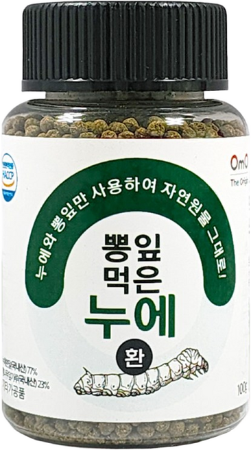 누에환 HACCP인증 국내산 뽕잎먹은누에환 오엠오, 5개, 100g