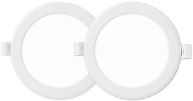 라인라이팅 LED 4인치 다운라이트 10W (벌레유입방지/방습), 2개, 주광색