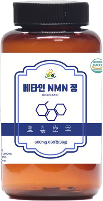 프리미엄 NMN 엔엠엔 항노화 NAD+ 활력세포 영양제, 5개, 60정