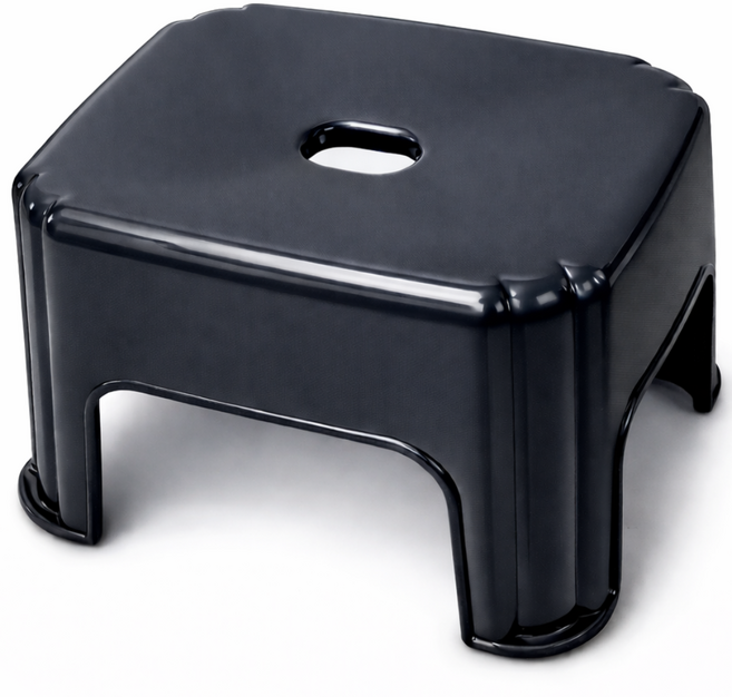 나코 목욕탕 욕실의자 작은 플라스틱 어린이 간이 미니의자 캠핑용, 다크그레이