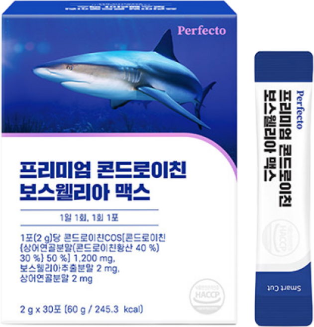퍼펙토 프리미엄 콘드로이친 보스웰리아 맥스 30p, 1개, 60g