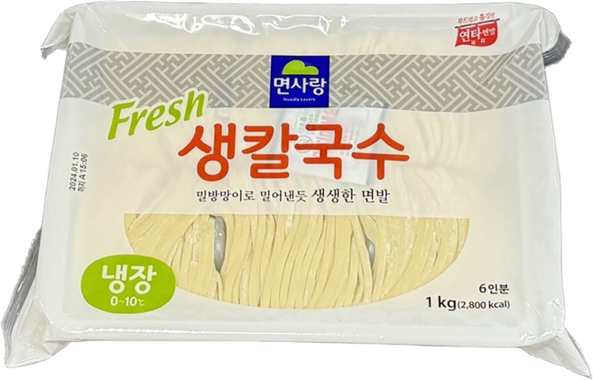 원하프박스/면사랑생칼국수1kgX10총알배송, 1kg, 10개