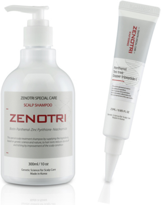 제노트리 비듬 제로 라이트 두피 샴푸 300ml + 두피에센스 25ml 세트, 1세트
