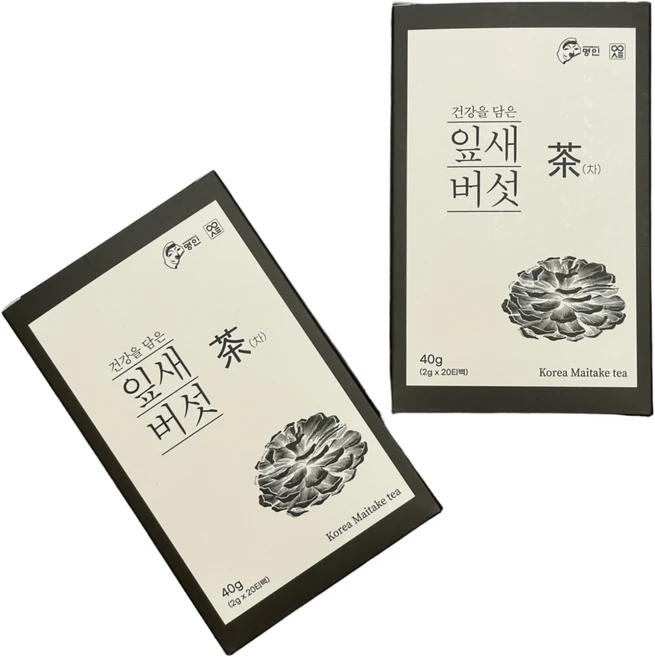 국내산건강차 잎새버섯티백차 (20티백) 1박스 (면역력 항산화), 20개입 - 쿠팡