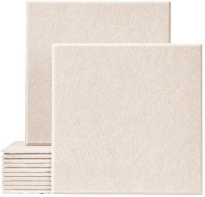 베라스코 자석형 현관문 방음재 방음판 2in1 접착식 30 x 30cm, 베이지, 12개