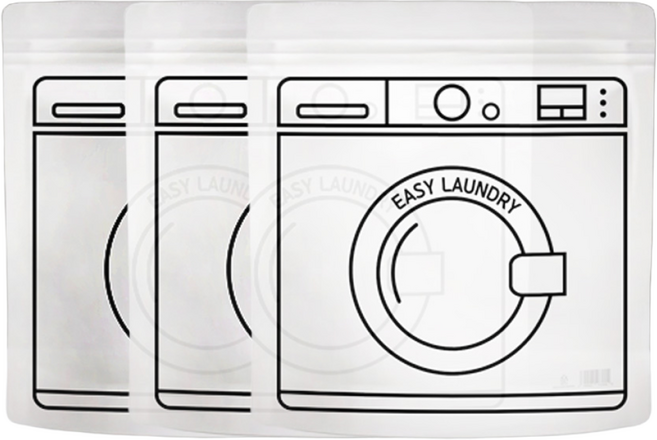 특대 스탠드 지퍼백 투명 비닐 세탁기 다회용 (37x36) 특대형 빅사이즈 스탠딩 비닐팩, 3개