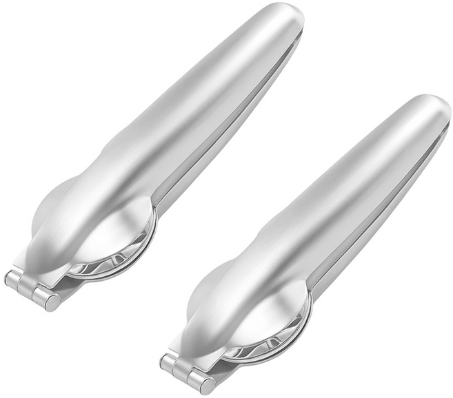 살림의지혜 스텐레스 이지컷 밤칼집 가위, 2개, 실버