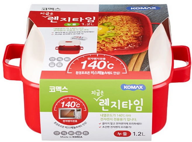 코멕스 전자레인지 라면용기 렌지타임 누들 1.2리터, 2개